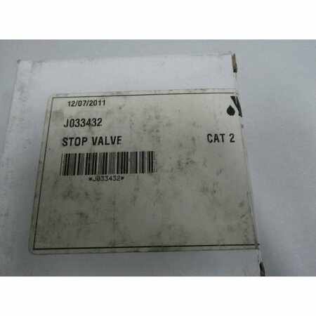 Spx VALVE STOP VALVE PARTS AND ACCESSORY J033432